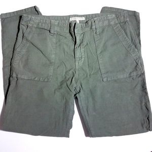 Joie Jeans Painter Pant Green Linen Pants Size 30
